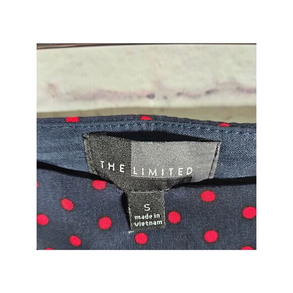 The Limited Womens Skirt Navy Blue Red Dot Mini A-Line Skirt Size Small Lined - Picture 4 of 7